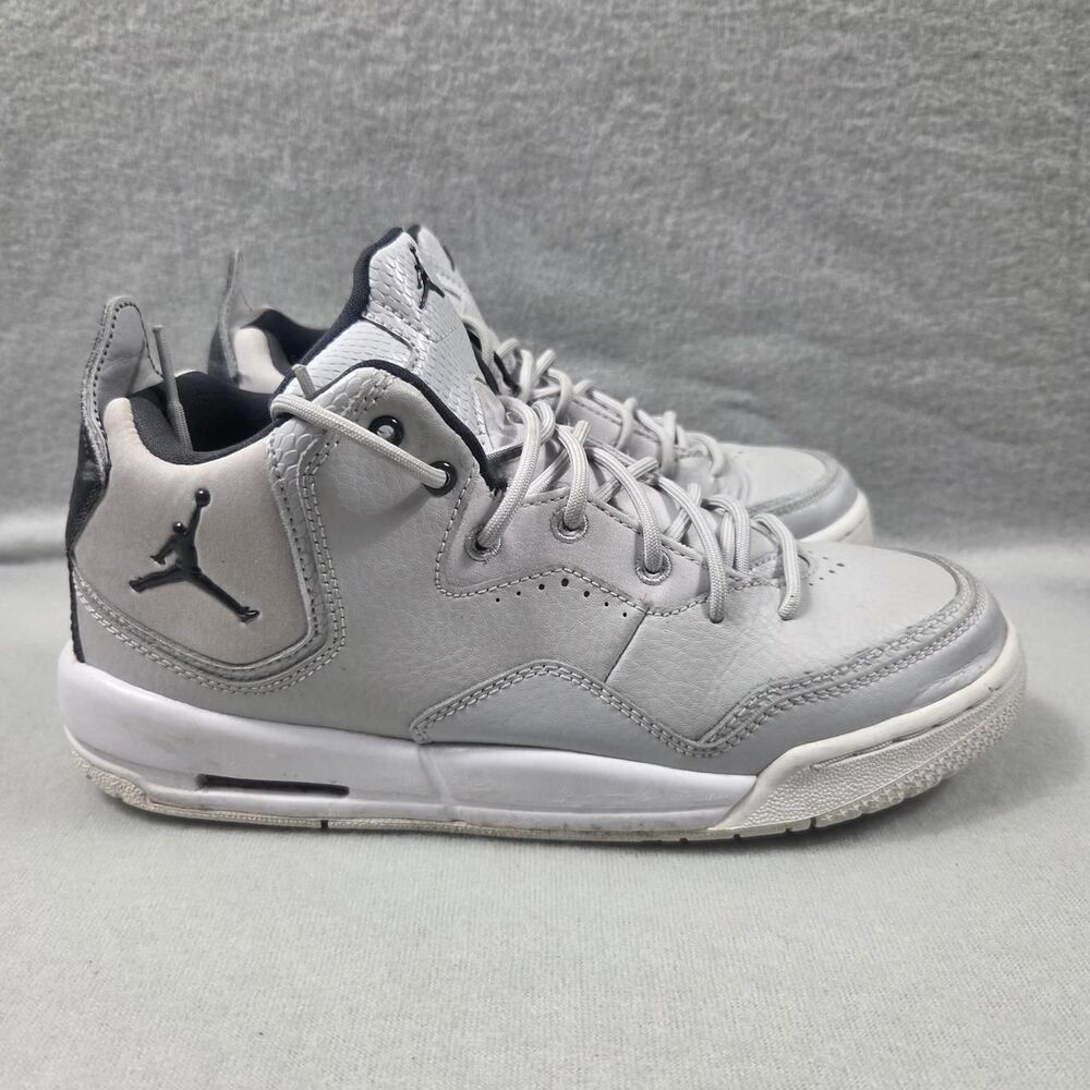 Jordan Grey and White Trainers